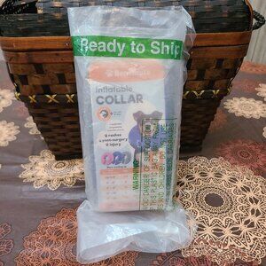 Bencmate Inflatable Collar for Dogs and Cats Color Blue Size Small